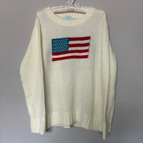 Off white American flag knit sweater - Picture 1 of 3
